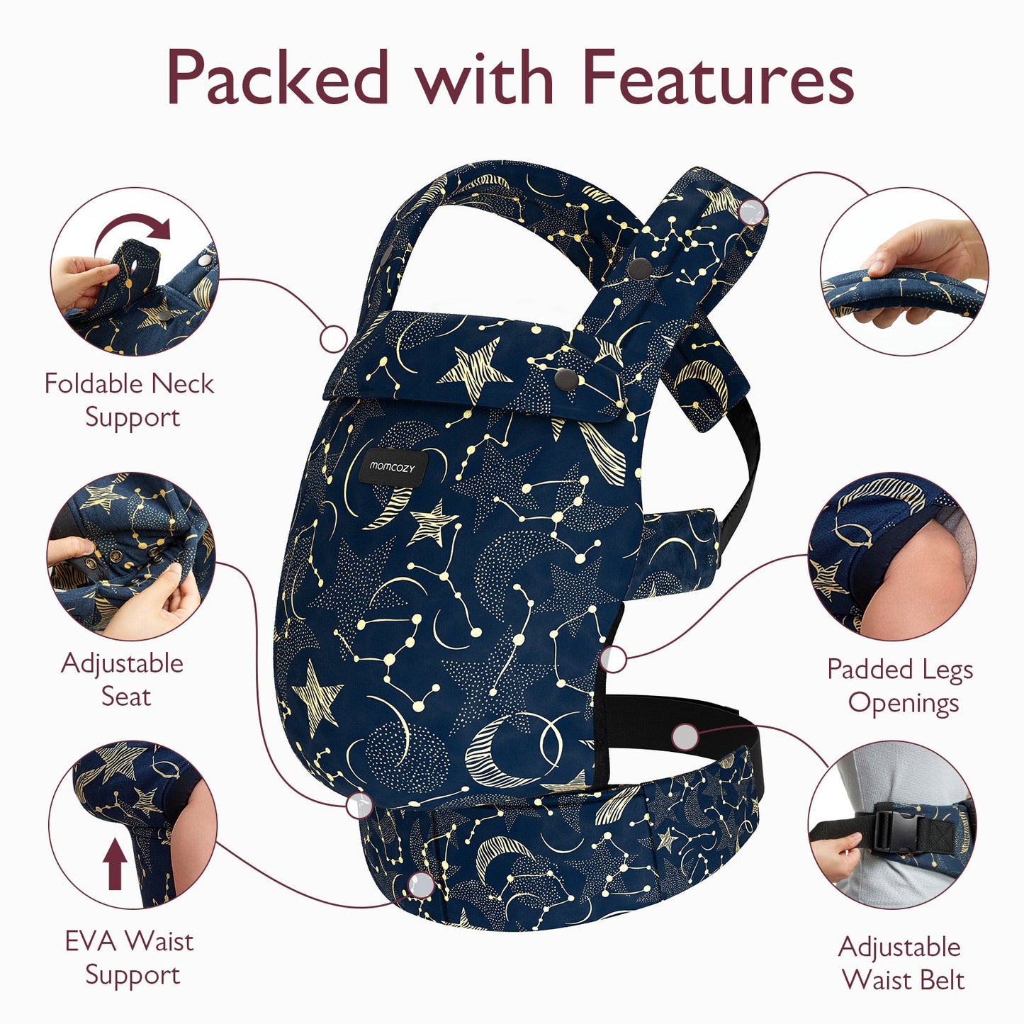 PureHug Baby Carrier - Starry Night
