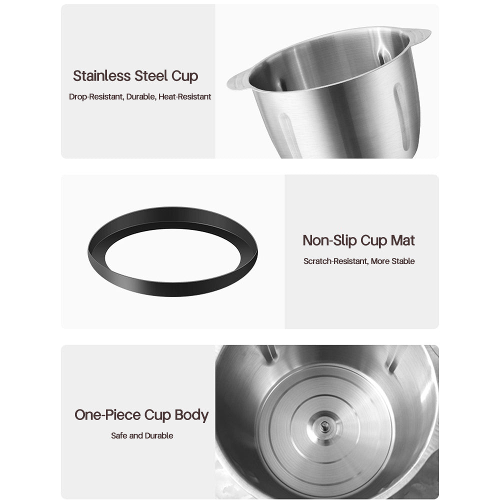 Electric Stainless Steel Meat Grinder – 2 Speed Food Processor with Vegetable & Garlic Mincer